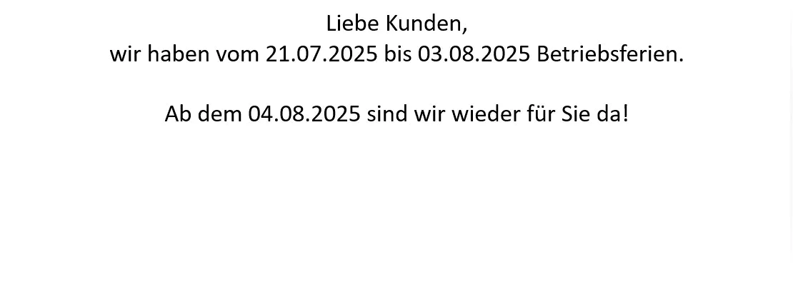 Betriebsferien 2025